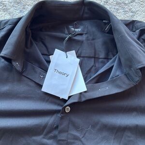 Theory Black Casual Button Down Shirt